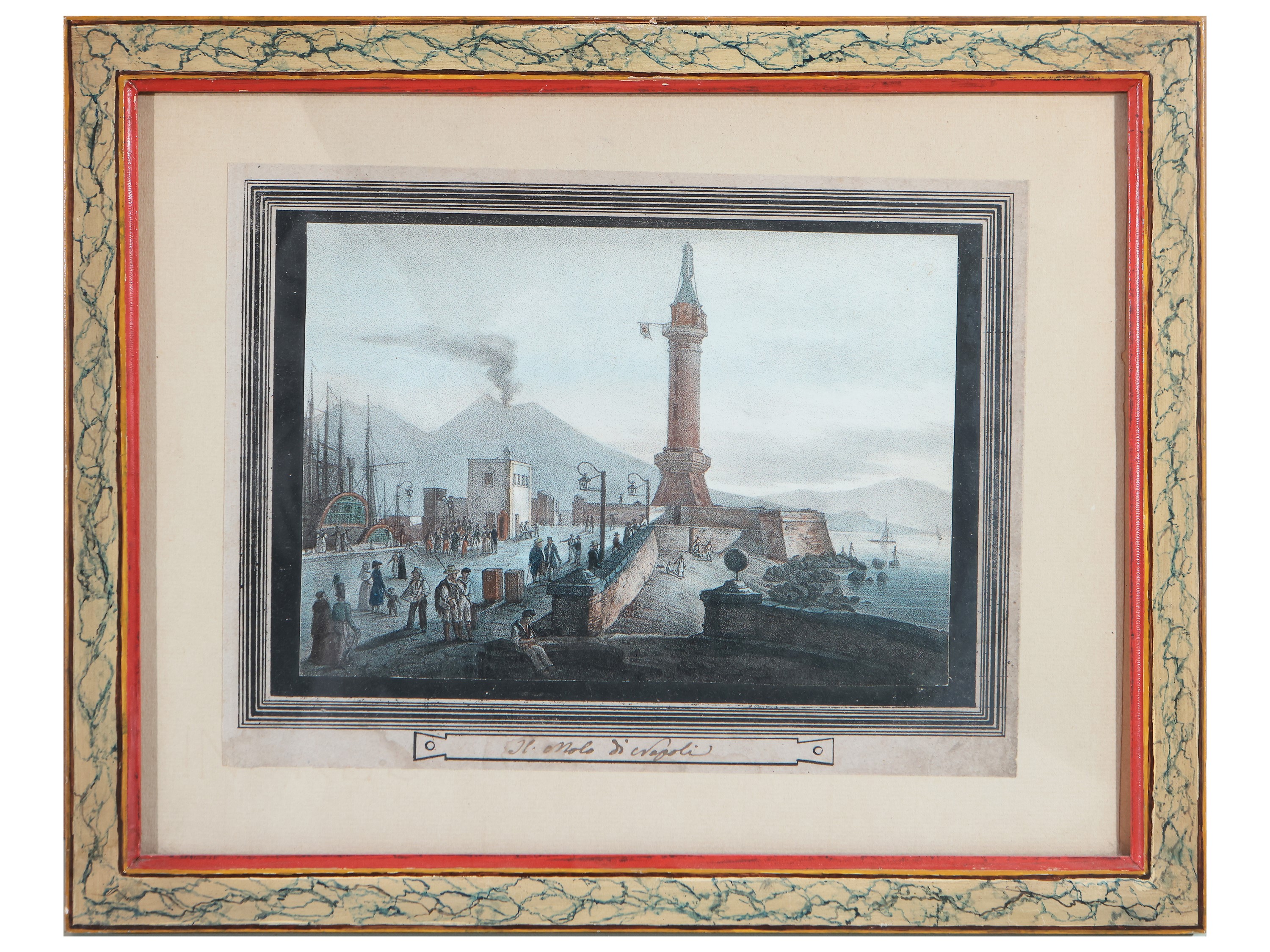 Scuola Napoletana della Fine del XIX/inizio del XX Secolo - Sei Vedute di Napoli
