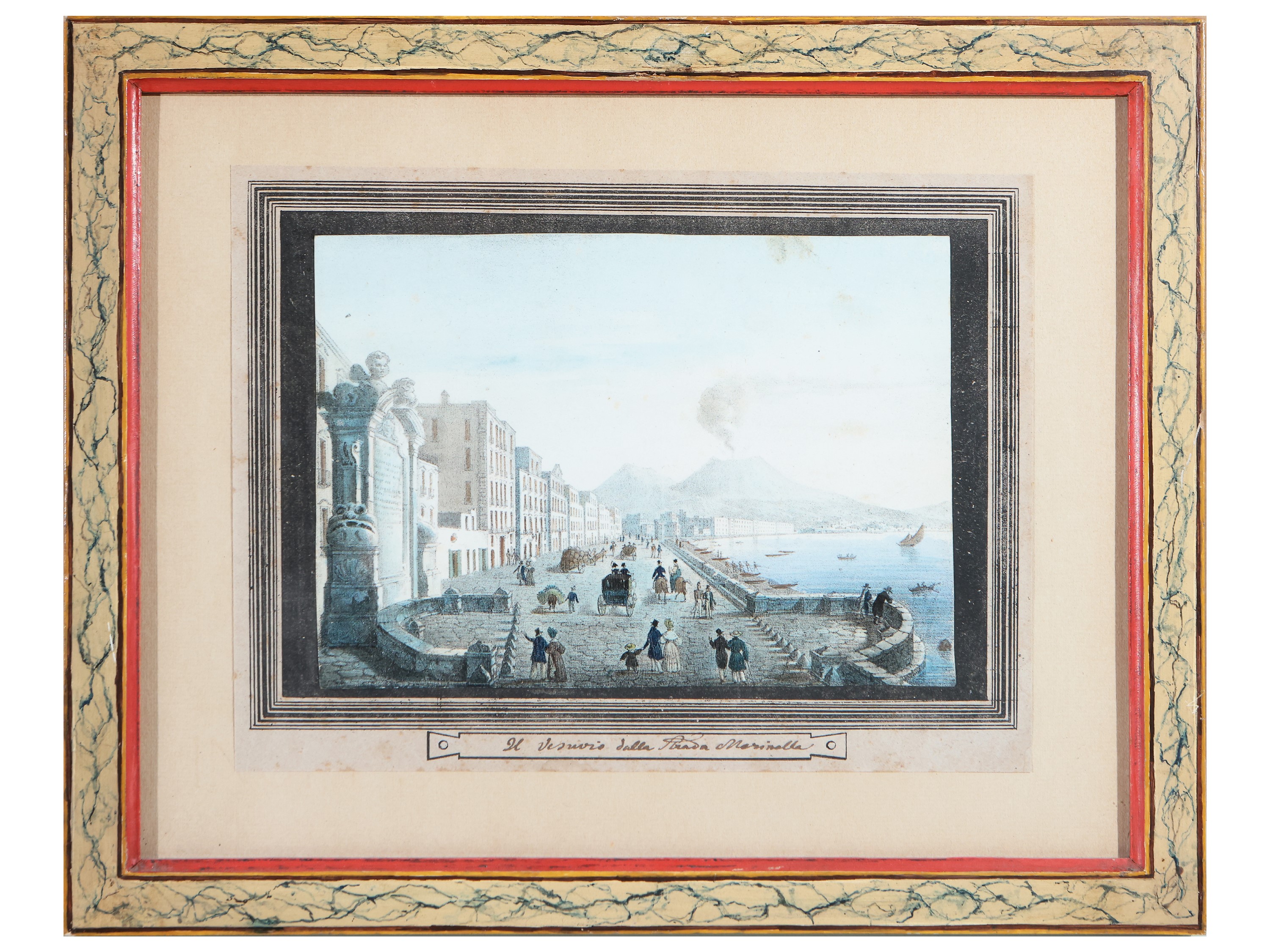 Scuola Napoletana della Fine del XIX/inizio del XX Secolo - Sei Vedute di Napoli
