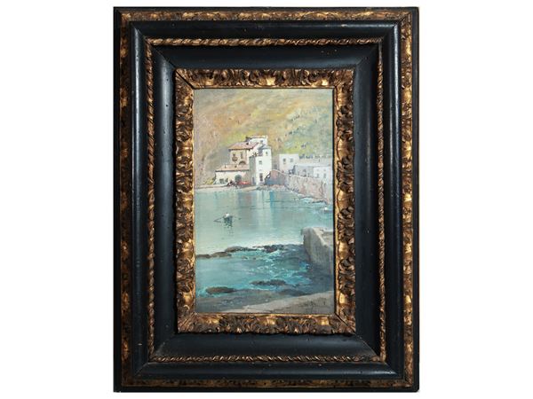 Salvatore Petruolo : Paesaggio 1926  - Asta Arte moderna e contemporanea - Maison Bibelot - Casa d'Aste Firenze - Milano