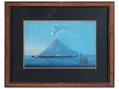 Eruzione dello Stromboli di Giorno - Eruzione dello Stromboli di Notte