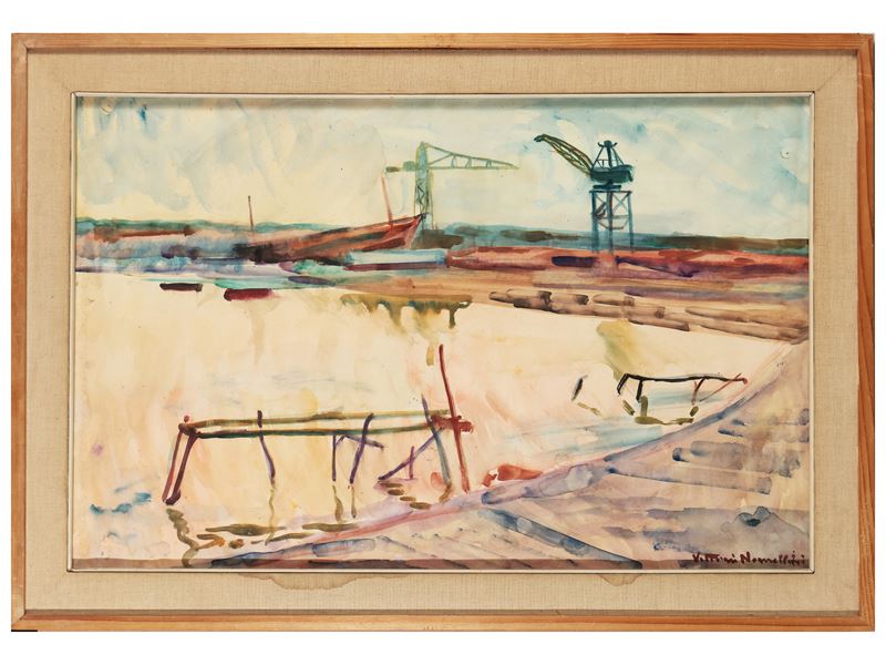 Vittorio Nomellini - Cantiere a Viareggio