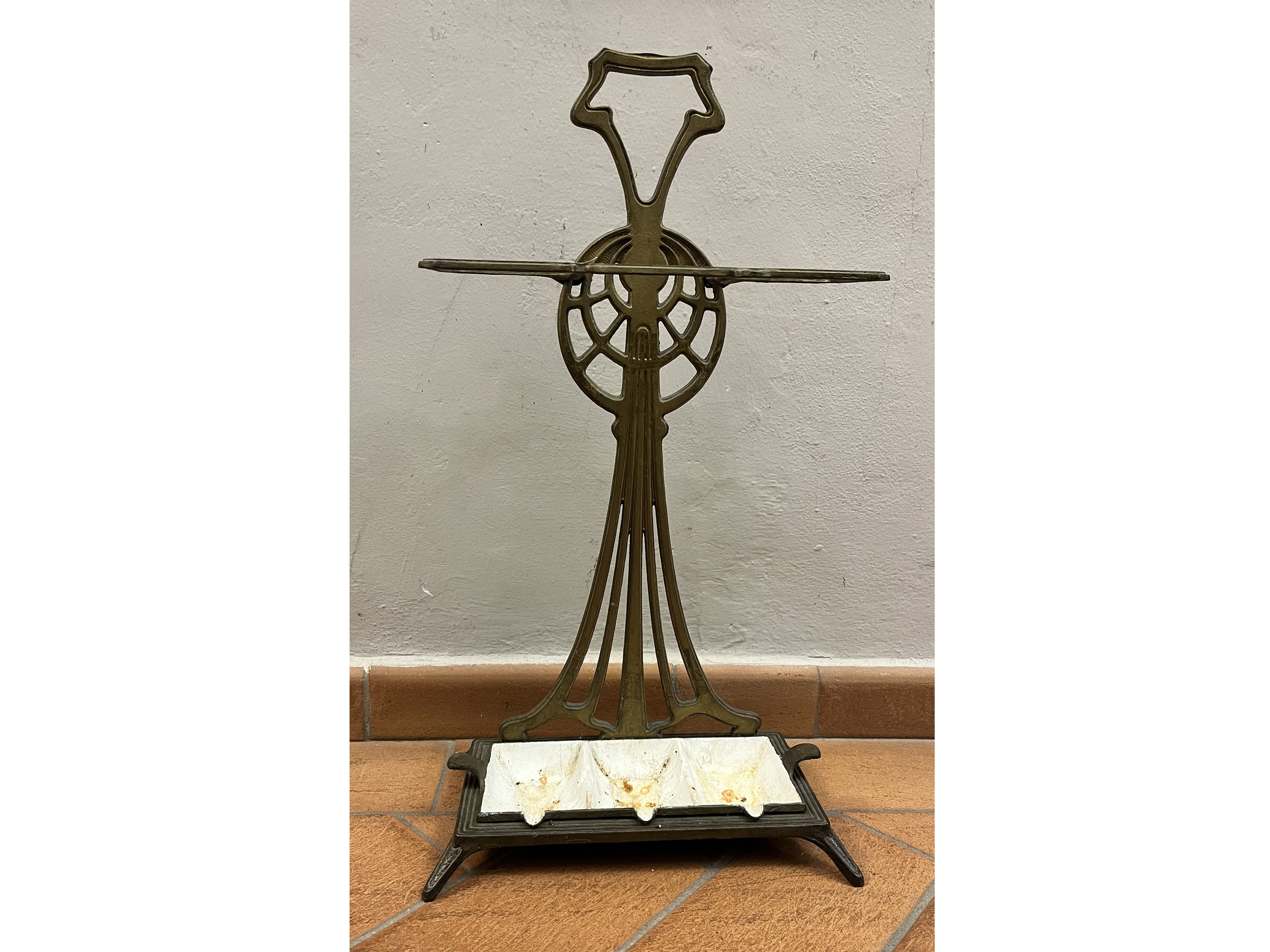 Portaombrelli in Ottone di Gusto Art Decò