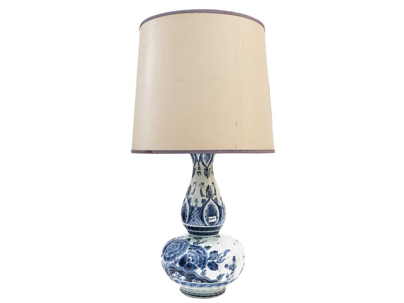 Lume da Tavolo in Ceramica Smaltata, Delft