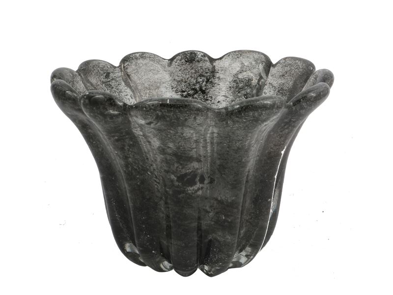 Coppa Costolata della Serie "crepuscolo" E. Barovier e F. Toso, Barovier & Toso,