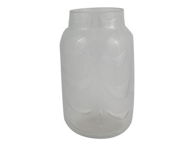 Vaso della Serie "graffito" Diafano Bianco, Barovier & Toso
