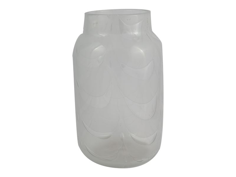 Vaso della Serie "graffito" Diafano Bianco, Barovier & Toso