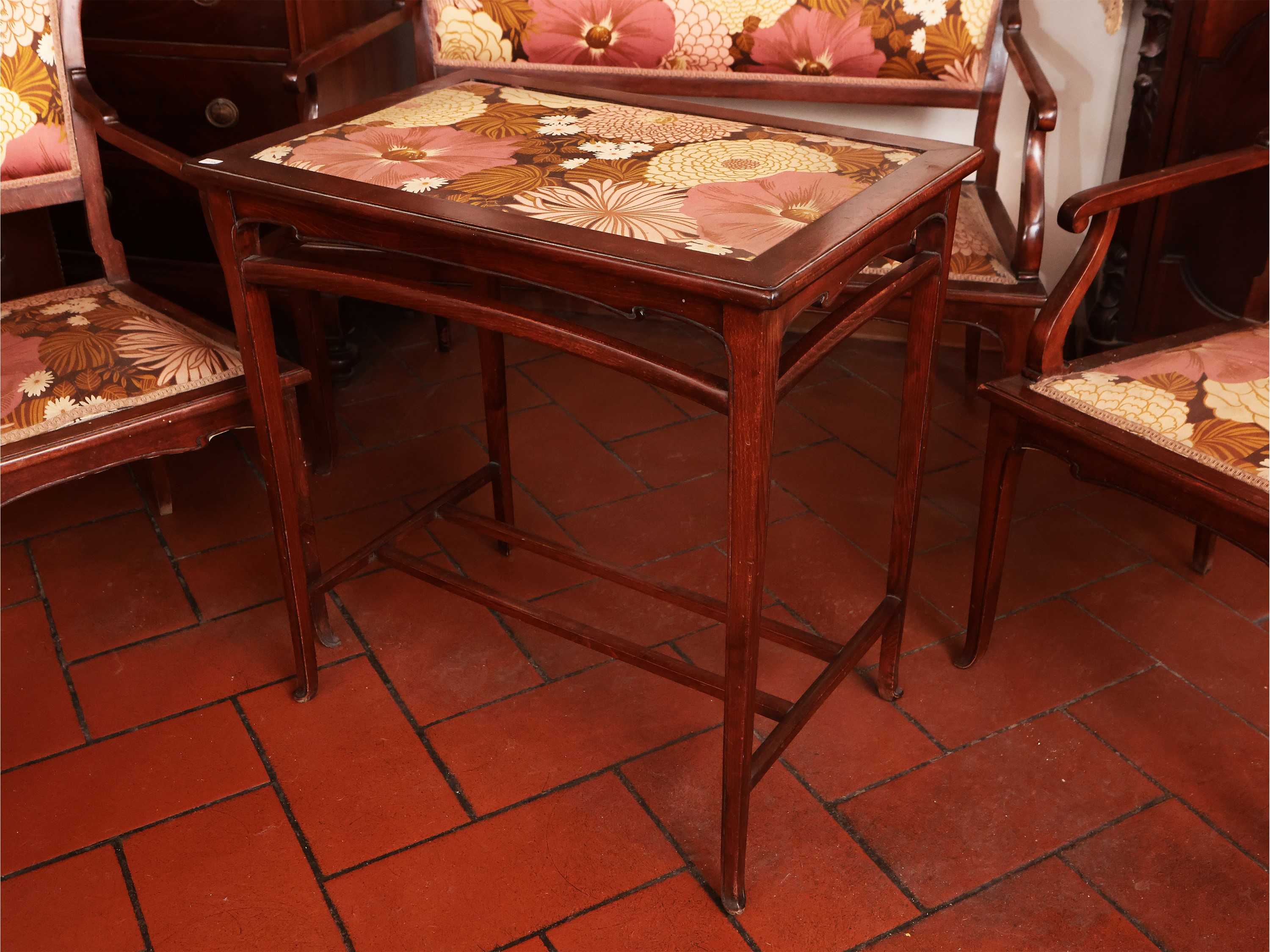 Finimento da Salotto Art Nouveau in Mogano