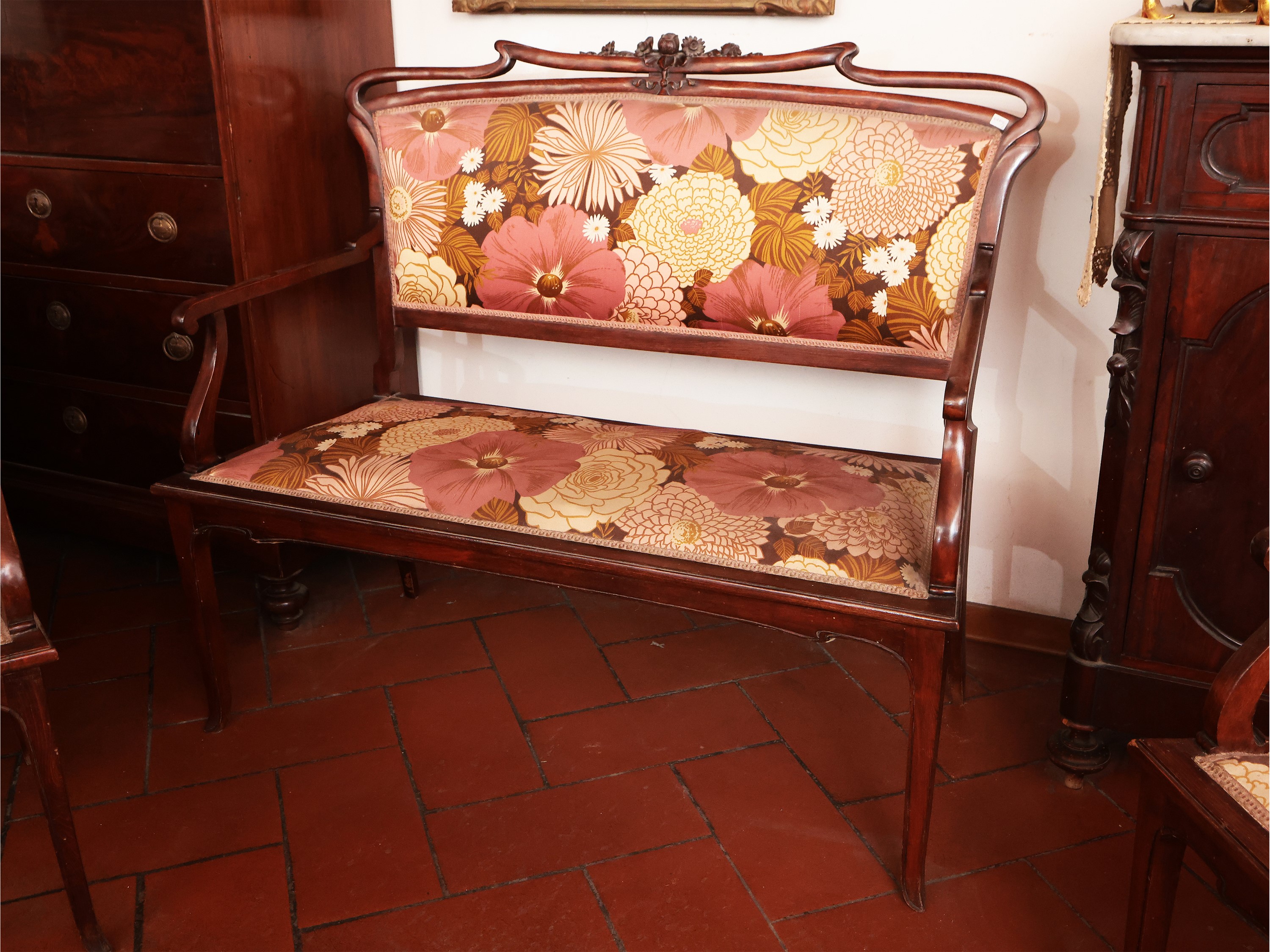 Finimento da Salotto Art Nouveau in Mogano