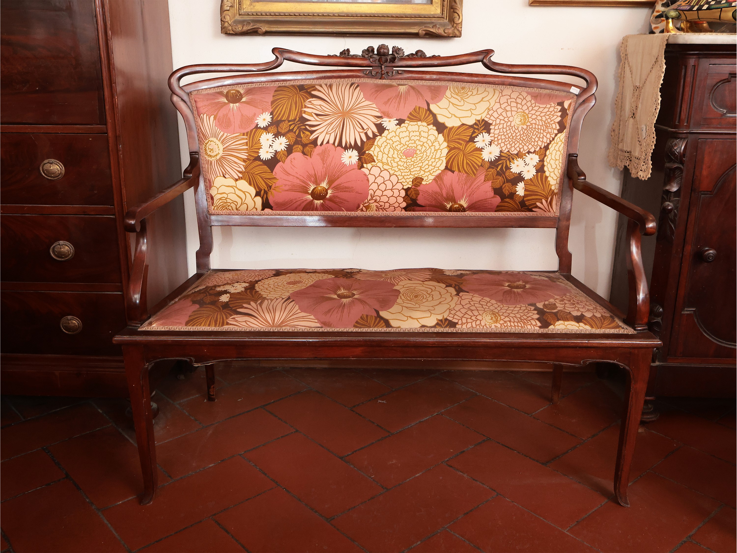 Finimento da Salotto Art Nouveau in Mogano