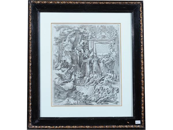 Arnold Van Westerhout - Allegory in honor of Cardinal Franciotti with the three theological virtues
