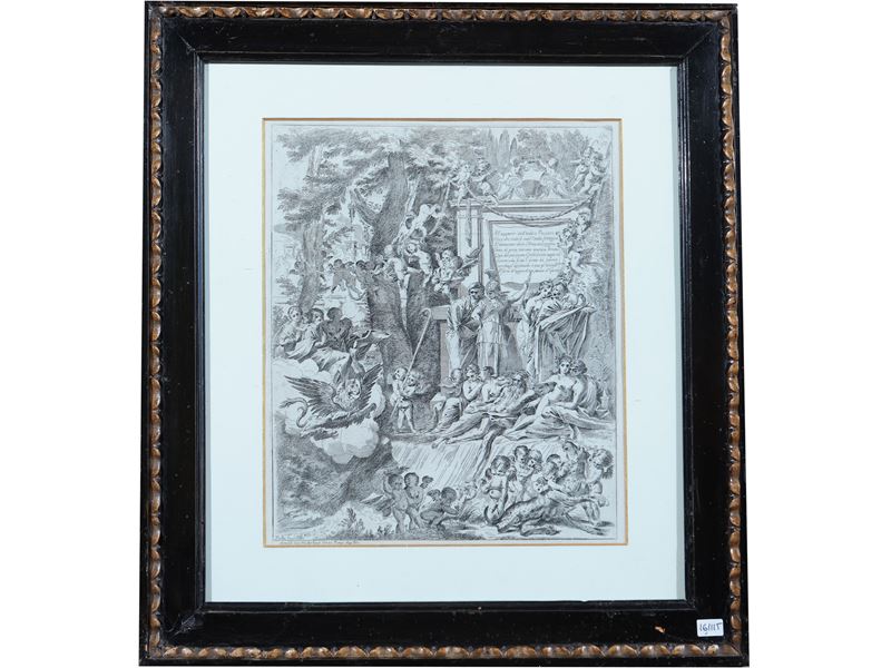 Arnold Van Westerhout - Allegoria in Onore del Cardinale Franciotti con le Tre Virtù Teologali