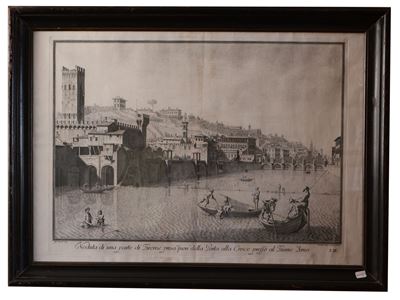 Veduta di una Parte di Firenze Presso Fuori della Porta alla Croce [...], 1744