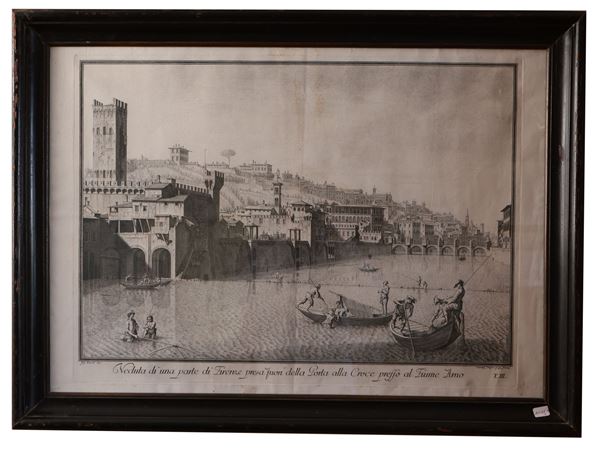Giuseppe Zocchi - View of a part of Florence outside the Porta alla Croce [...], 1744
