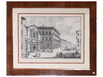 Veduta della Piazza e Chiesa di San Giovannino dei Pp. Gesuiti [...], 1744