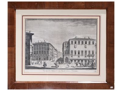Veduta De' Palazzi De' Sig. e March. Corsi, e Viviani, 1744