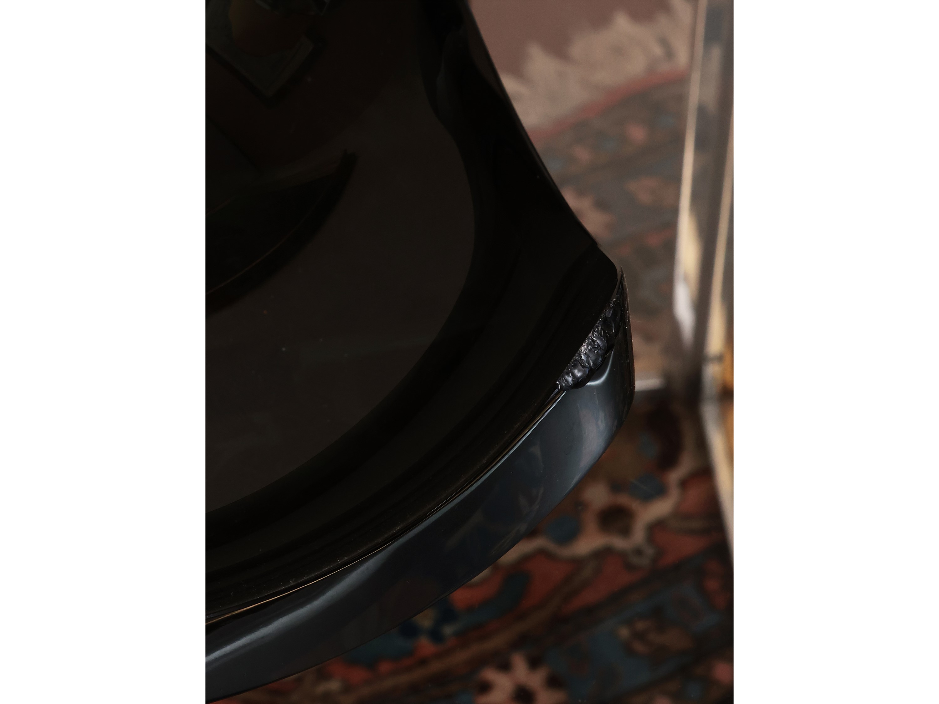 Vaso e Centrotavola in Vetro Nero