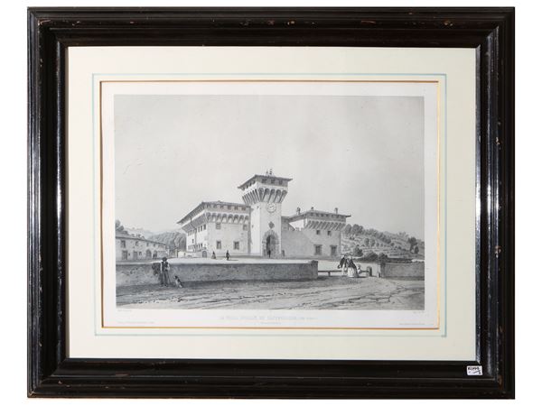 Eug&#232;ne Cic&#233;ri - La Villa ducale de Cafaggiolo