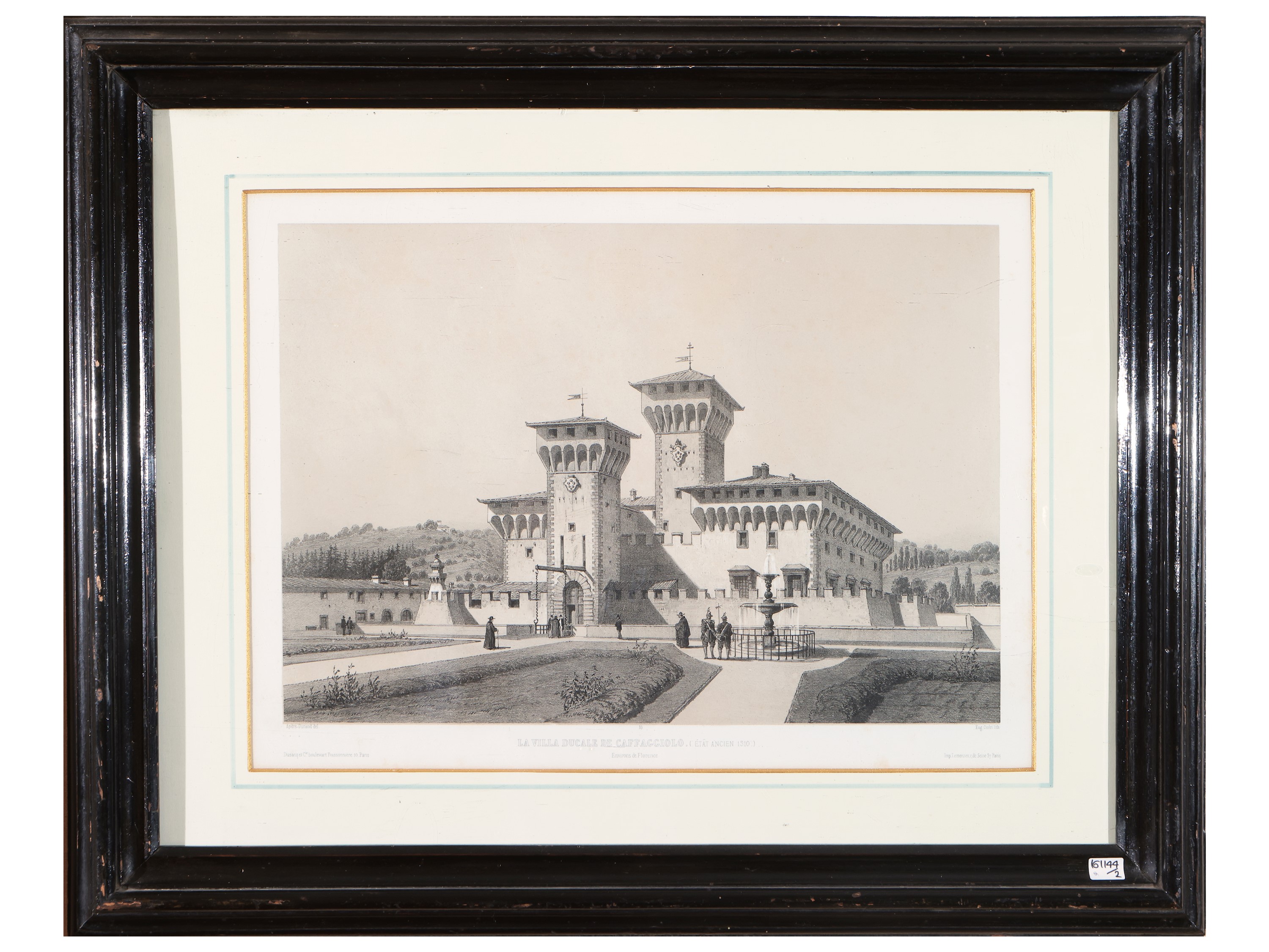 Eugène Cicéri - La Villa Ducale De Cafaggiolo
