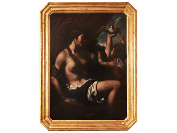 Scuola emiliana del XVII/XVIII secolo - Venere e Cupido