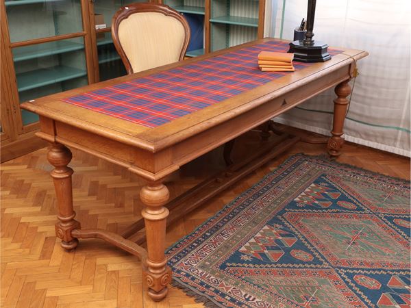 Oak library table