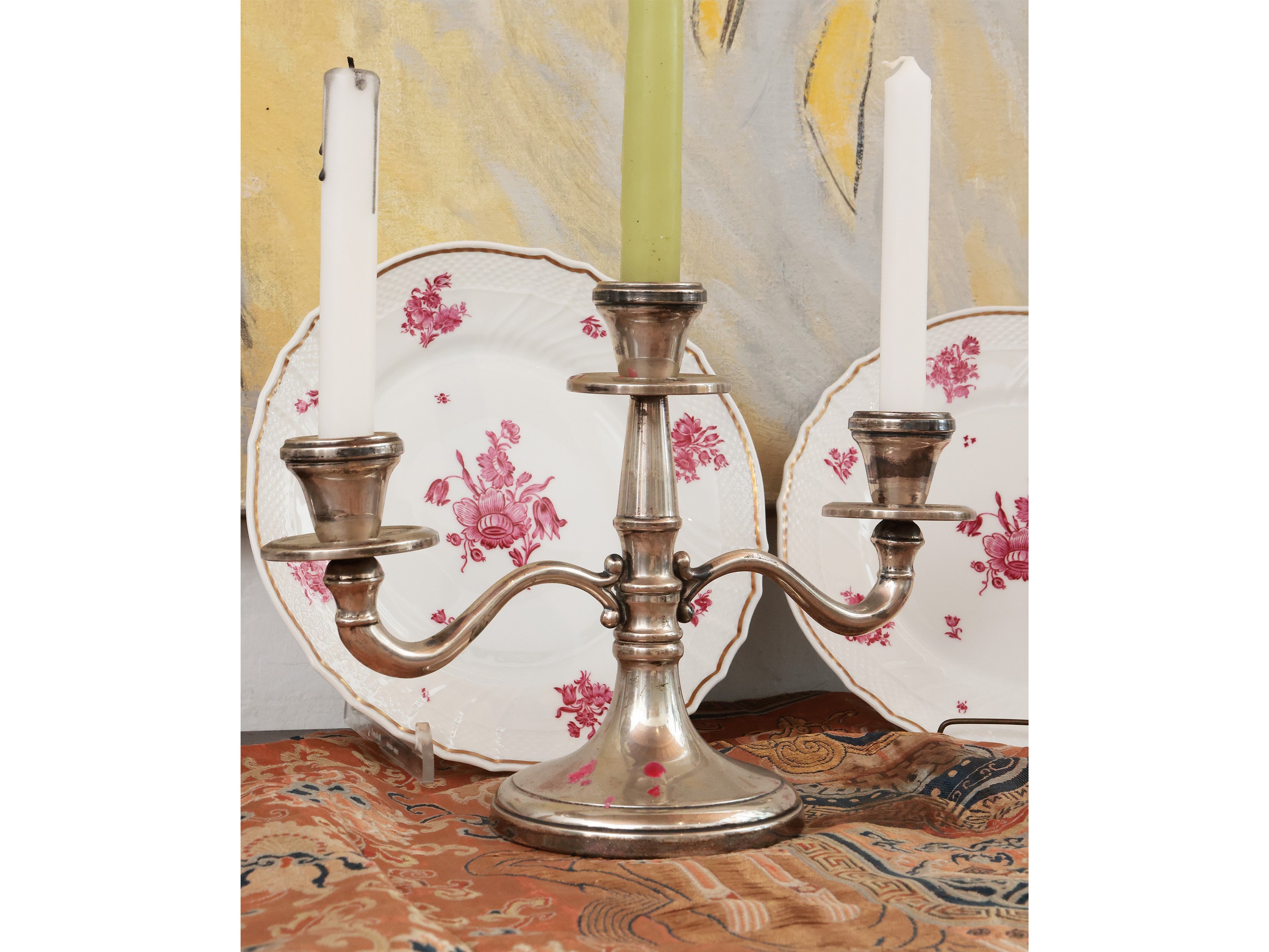 Coppia di Candelabri in Argento