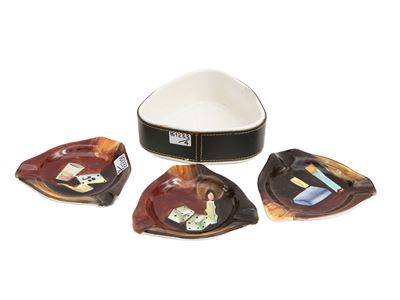 Set da Fumo in Ceramica Smaltata, Laveno