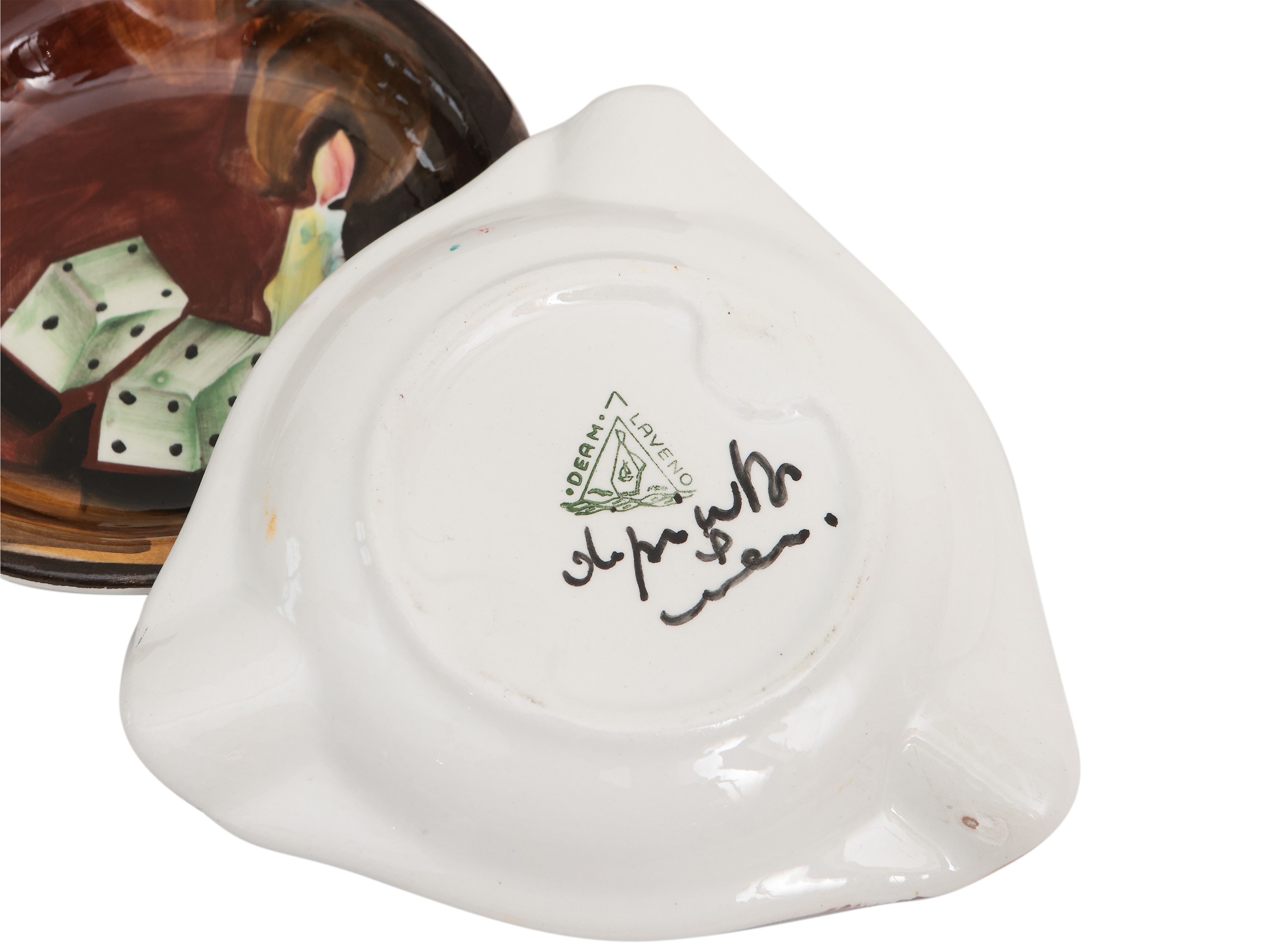 Set da Fumo in Ceramica Smaltata, Laveno