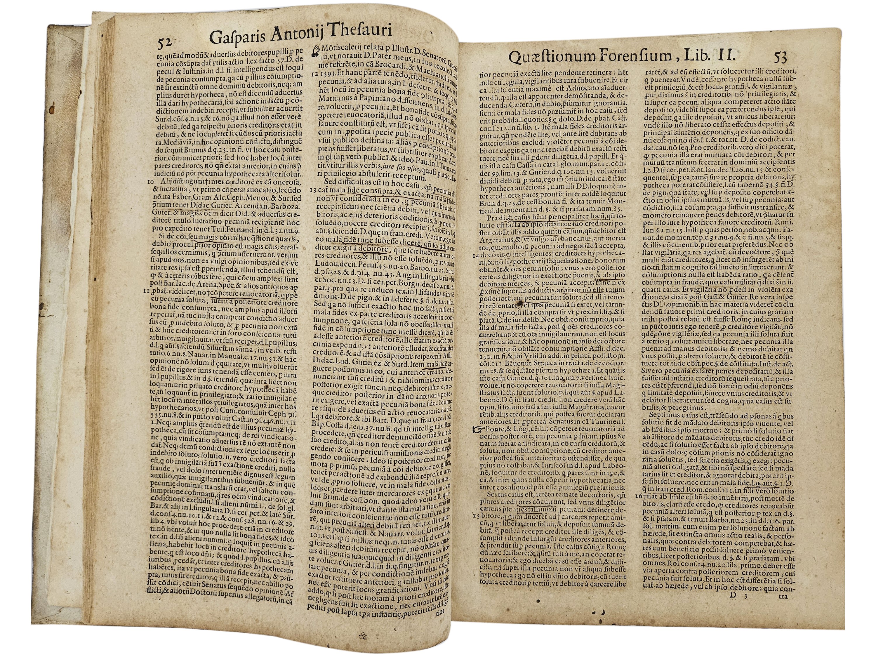 Gaspare Antonio Tesauro - Gasparis Antonii Thesauri I. C. Equitis, & Comitis