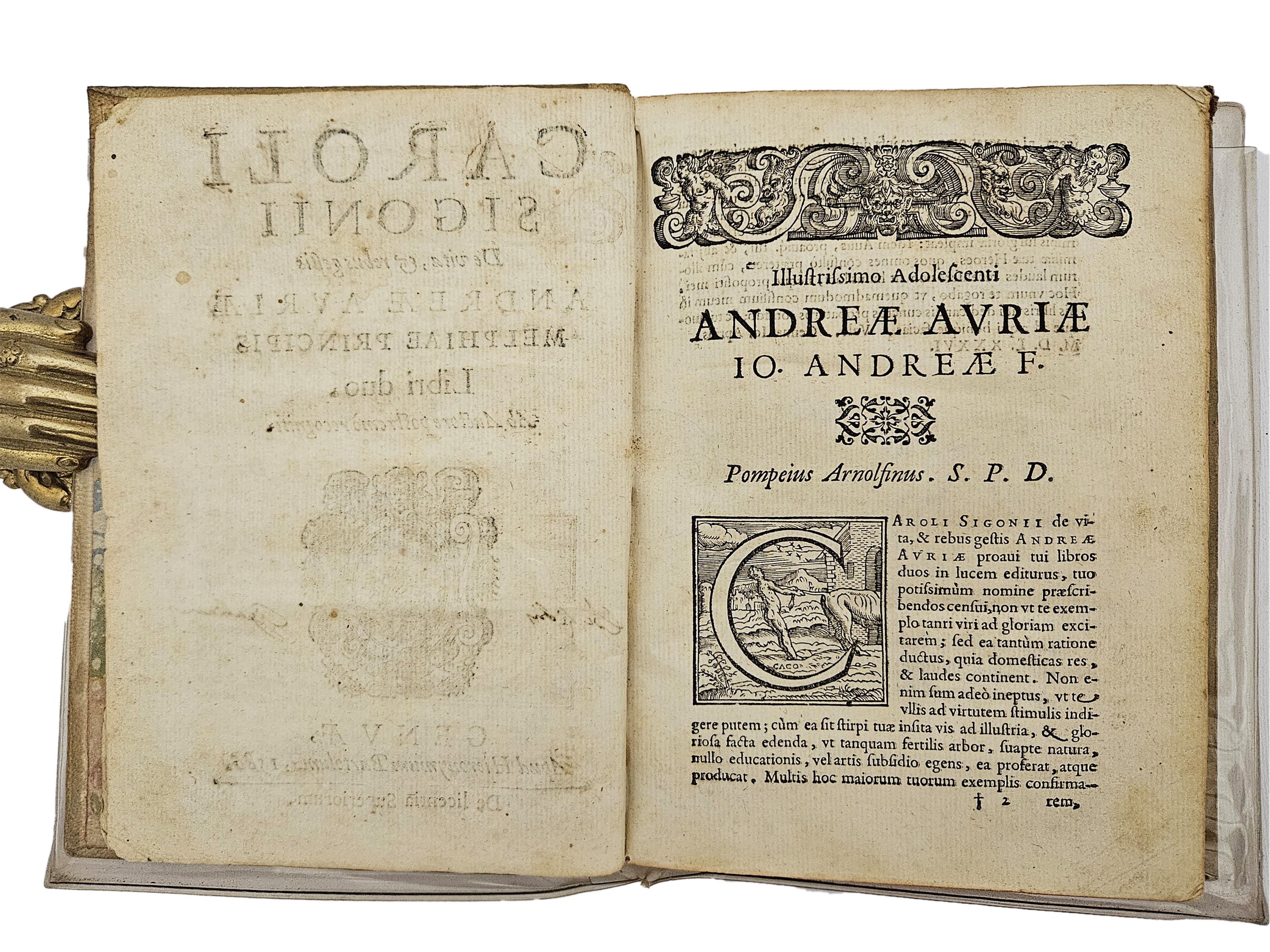 Carlo Sigonio - De Vita, Et Rebus Gestis Andreae Auriae Mephiae Principis