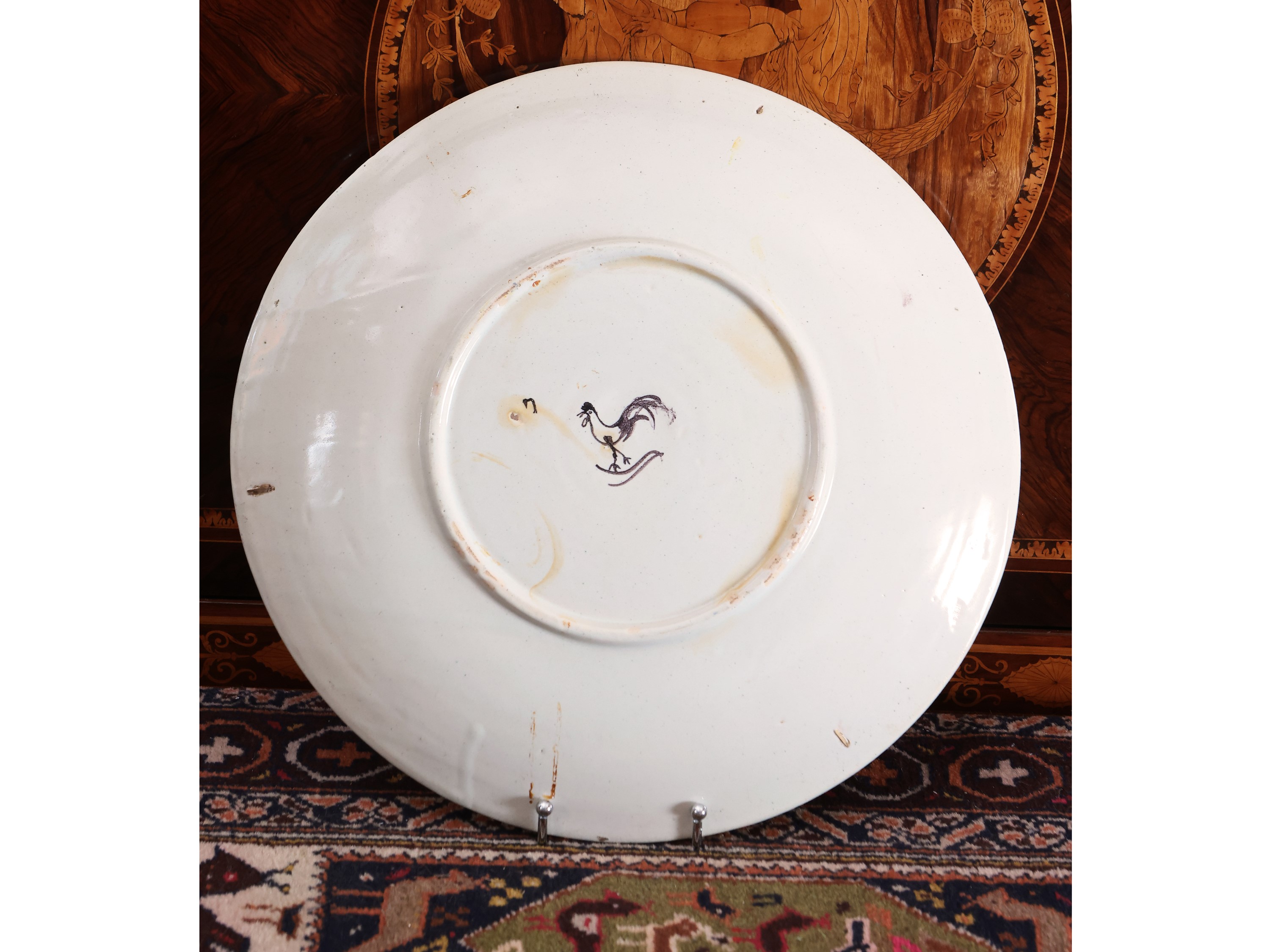 Piatto da parata in terracotta invetriata, Cantagalli