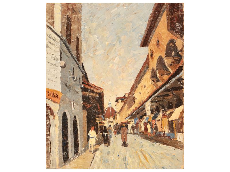 Renzo Paoletti - Ponte Vecchio Scorcio di Firenze