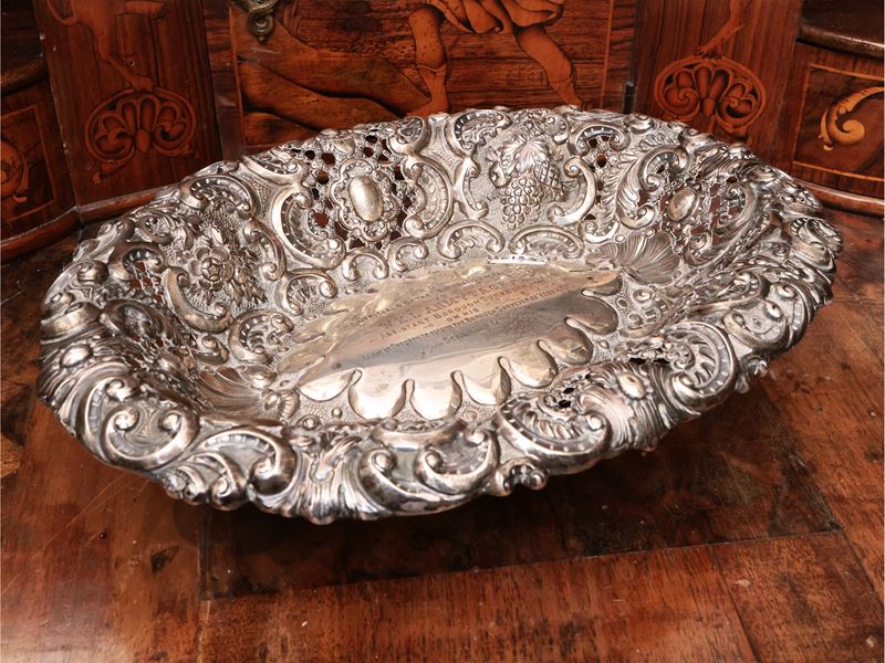 Cestino Centrotavola in Argento