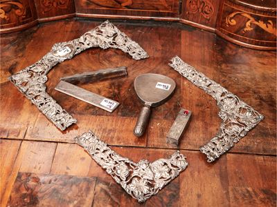 Set di Accessori da Toilette in Argento