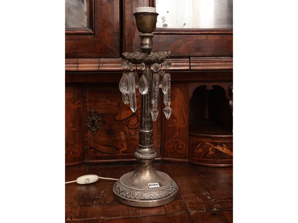 Silver table lamp