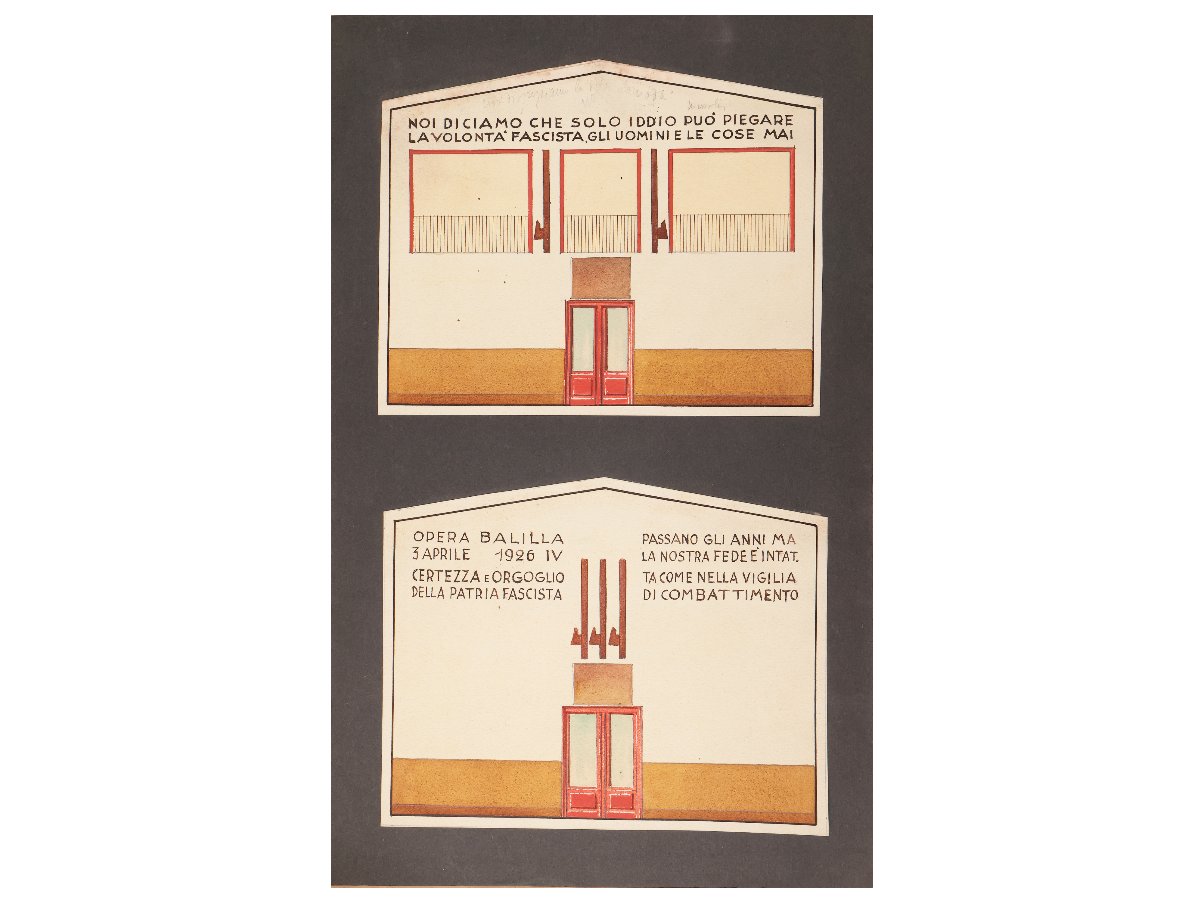 Progetto per Opera Balilla Comitato Rionale delle Cure, Firenze 1935