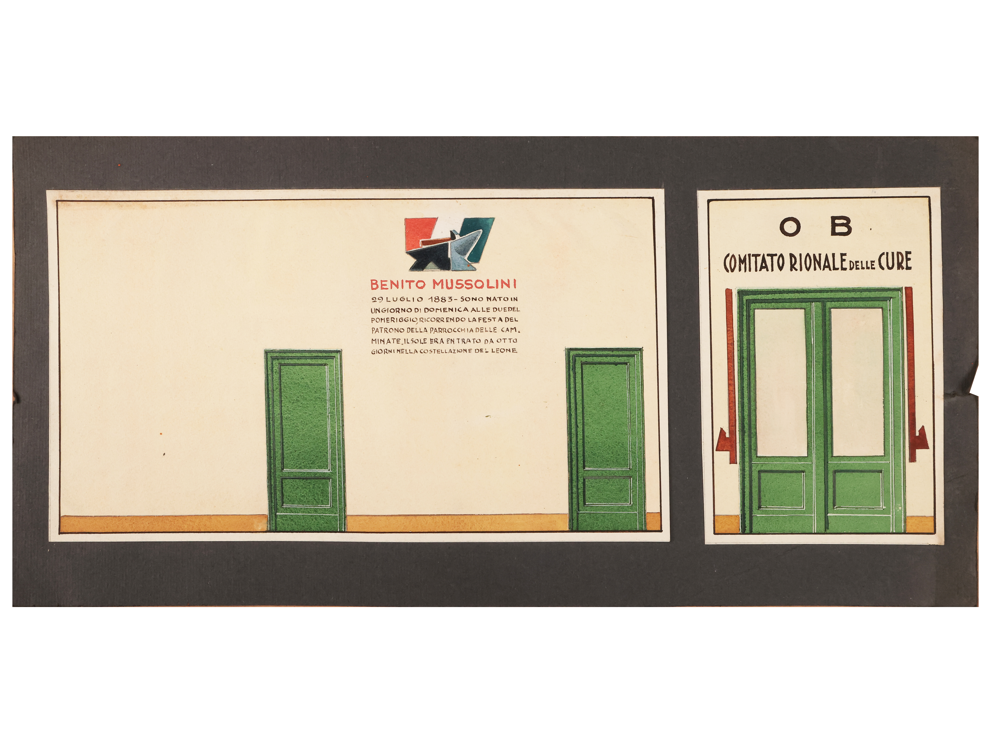 Progetto per Opera Balilla Comitato Rionale delle Cure, Firenze 1935