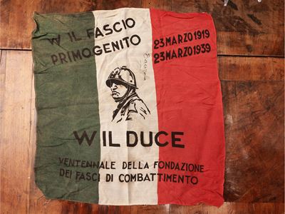 Stendardo "ventennale della Fondazione dei Fasci di Combattimento"