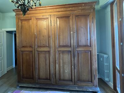 Armadio in Legno Tenero, Fine del XIX Secolo
