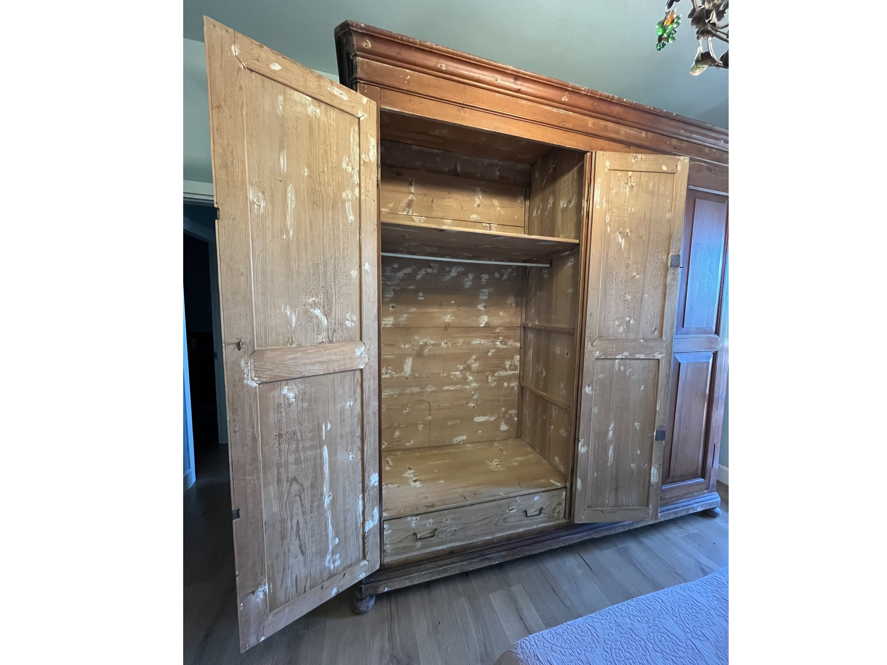 Armadio in Legno Tenero, Fine del XIX Secolo