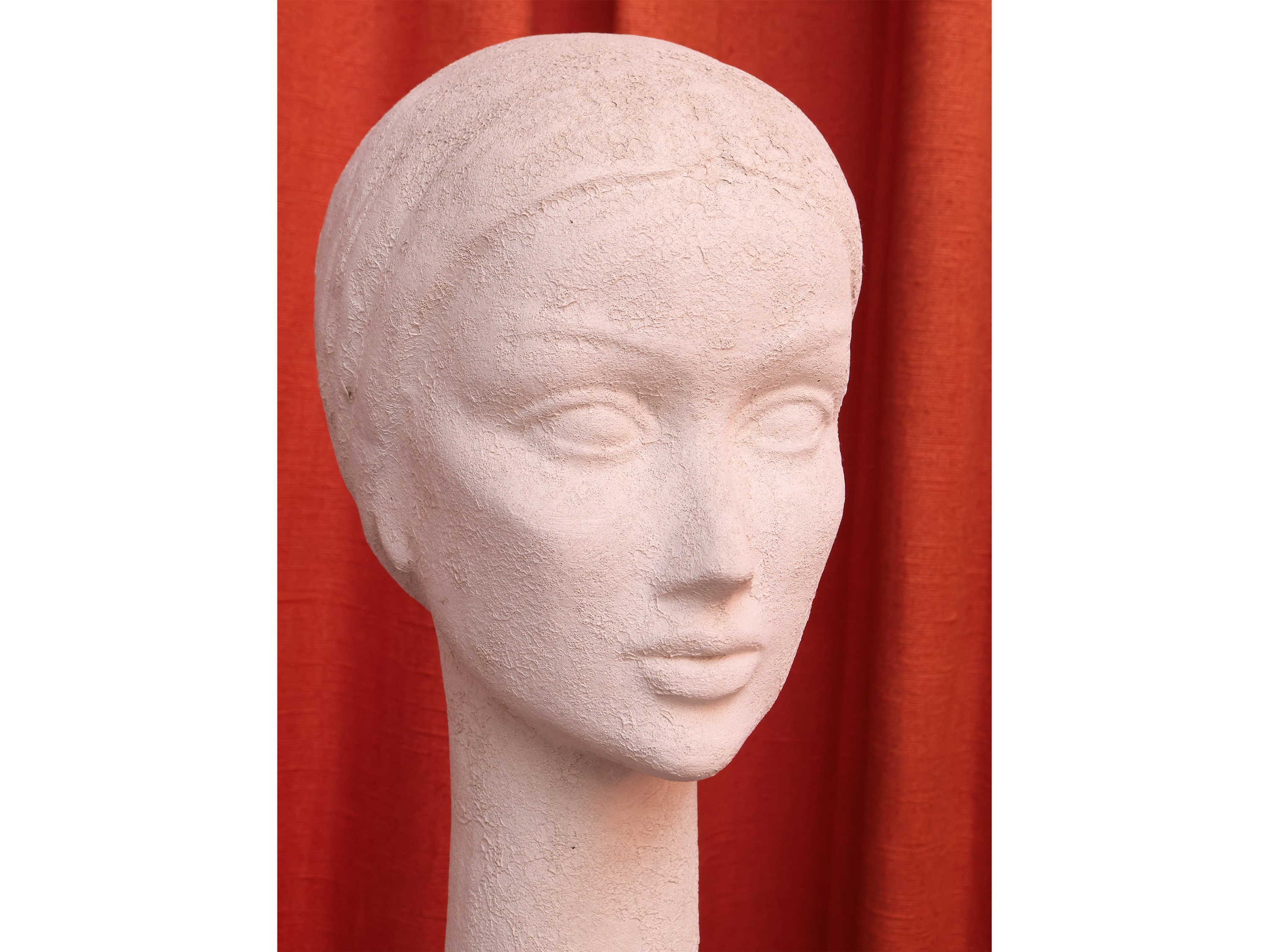 Grande Busto Femmile in Ceramica