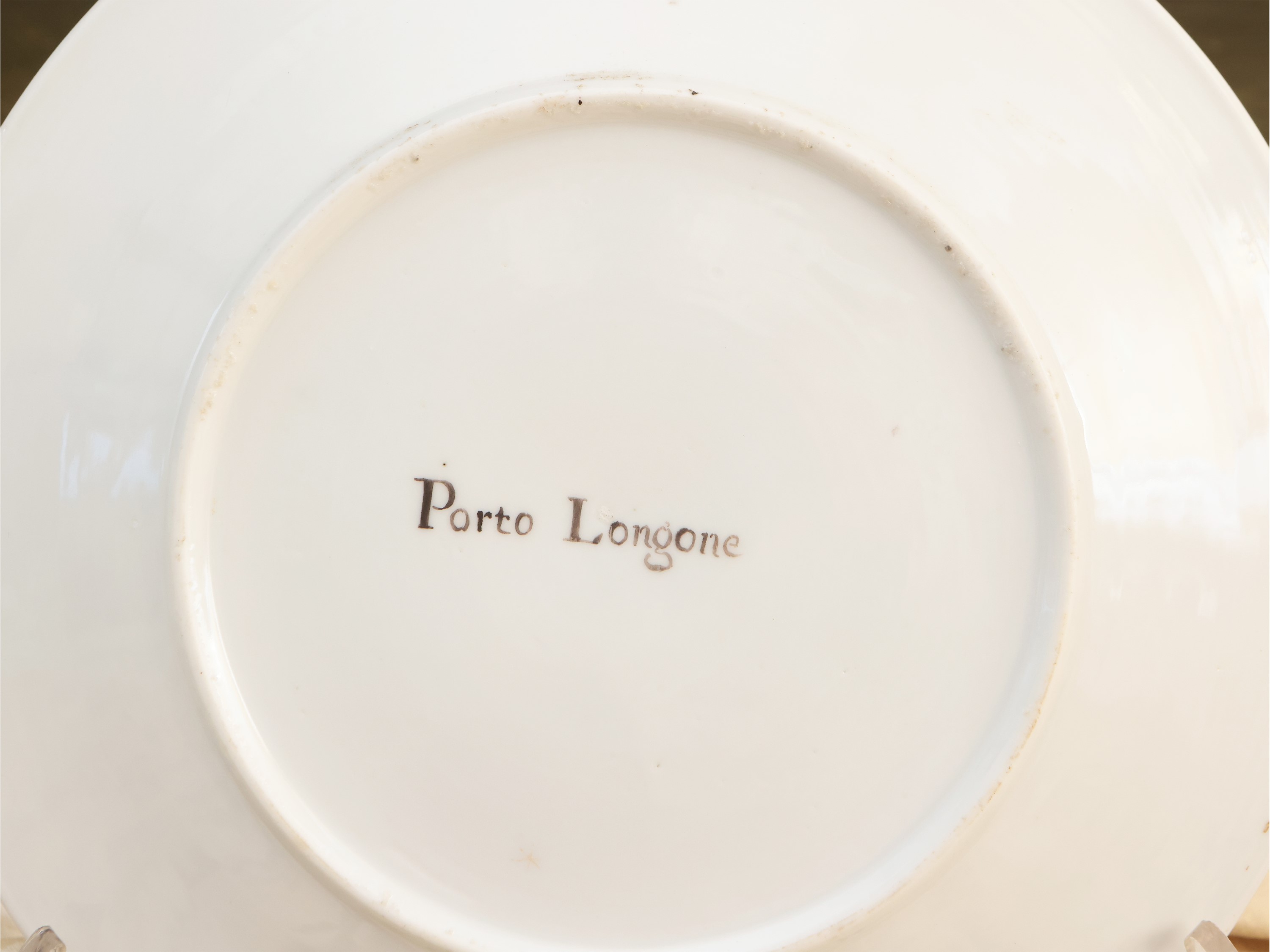 Serie di Cinque Piatti in Porcellana Policroma, Doccia