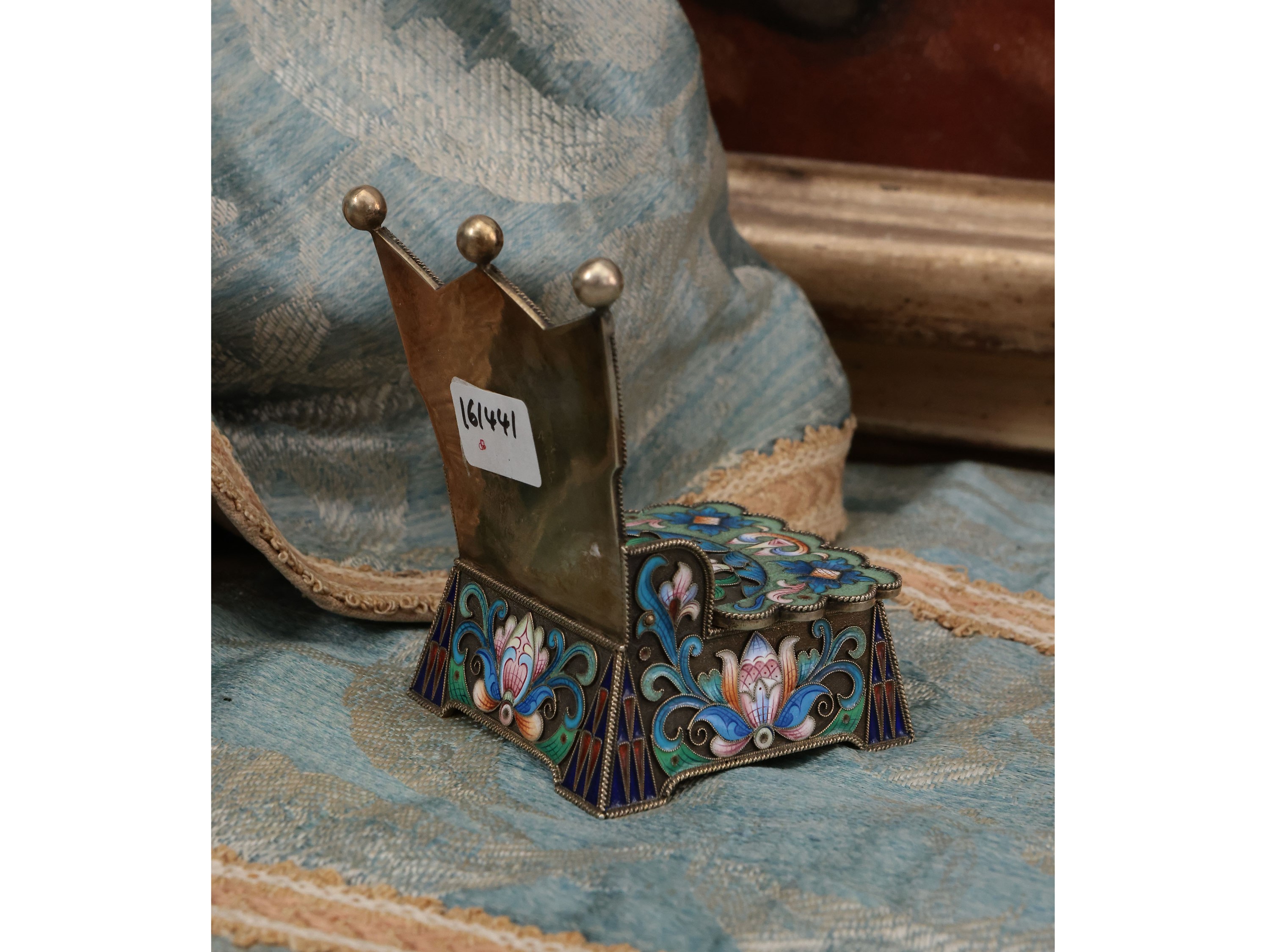 Saliera in Argento Vermeil e Smalti Cloisonné, Fied Ruch