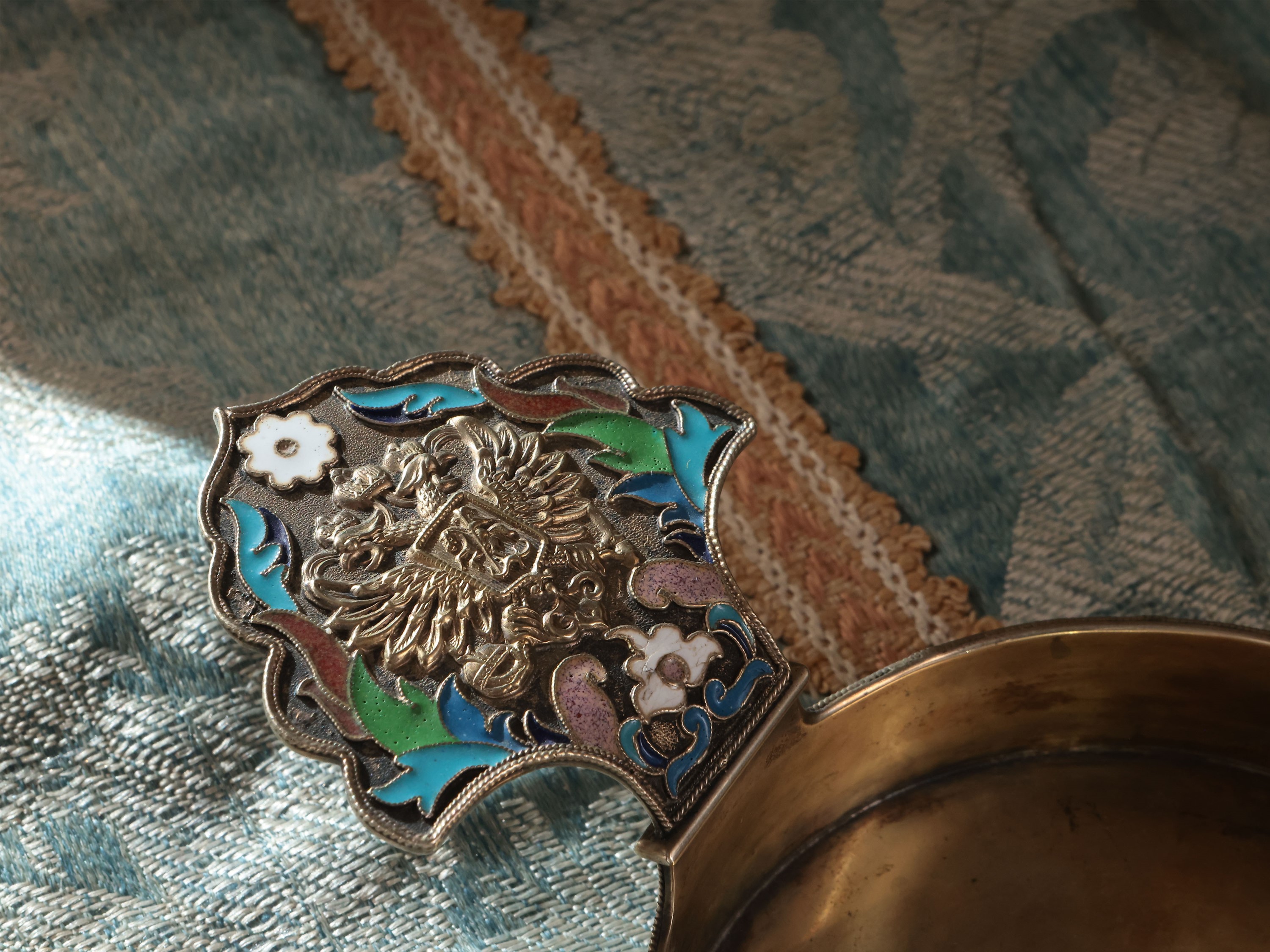 Kovsh in Argento Vermeil e Smalti Cloisonné, Fyedor Andreyev