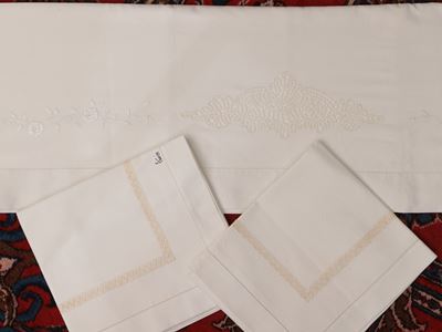 Lenzuolo Matrimoniale in Lino Bianco