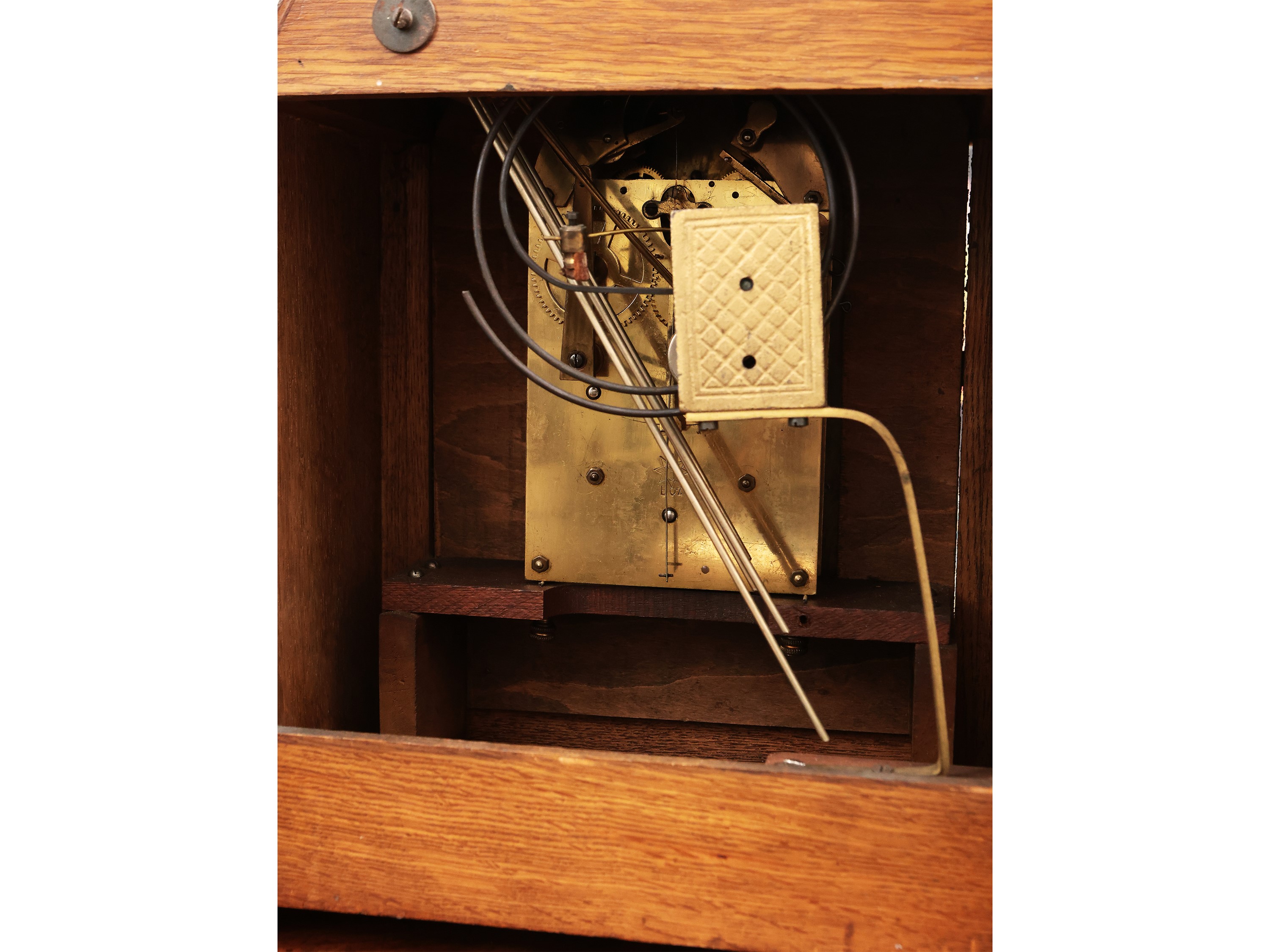 Orologio da tavolo in rovere