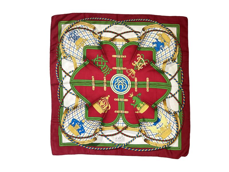 Hermès, Foulard in Seta "grande Tenue" di Henri D'origny