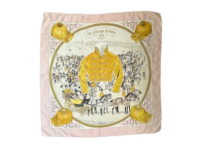 Hermès, Foulard in Seta "on Epsom Downs" di Philippe Ledoux