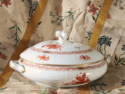 Zuppiera in Porcellana, Indian Basket, Herend