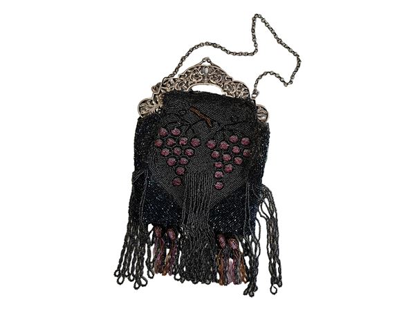Silver evening bag