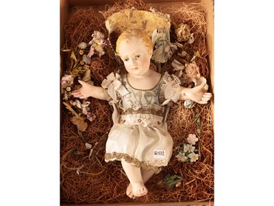 Gesù Bambino per Presepe in Biscuit